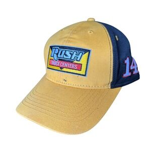 Stewart-Haas Racing Rush Truck Centers NASCAR Hat Yellow Black Adjustable Cap 14